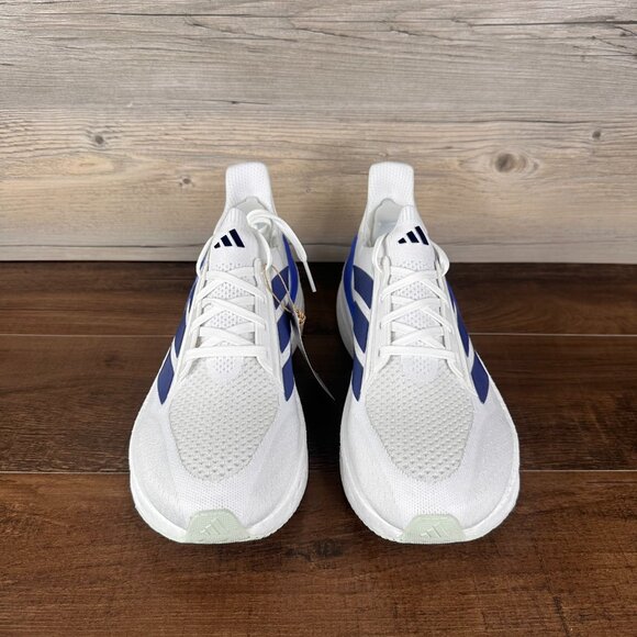 adidas Ultraboost 5X Mens Size 10.5 Cloud White Dark Blue Putty Grey JH7249 - Picture 4 of 9